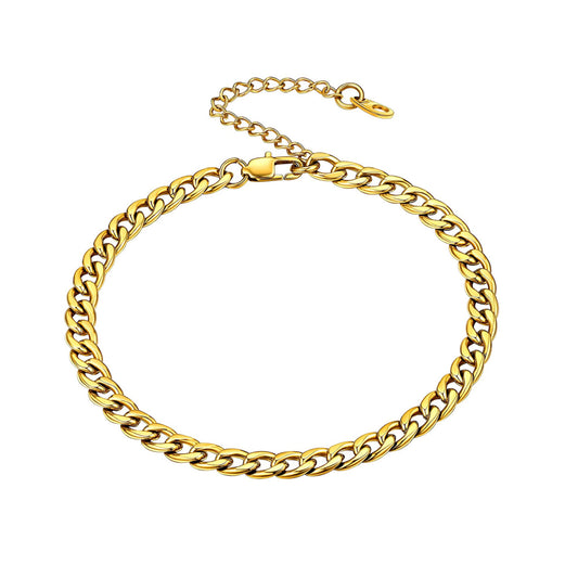 Dainty Cuban Anklet - Tesoro Toronto