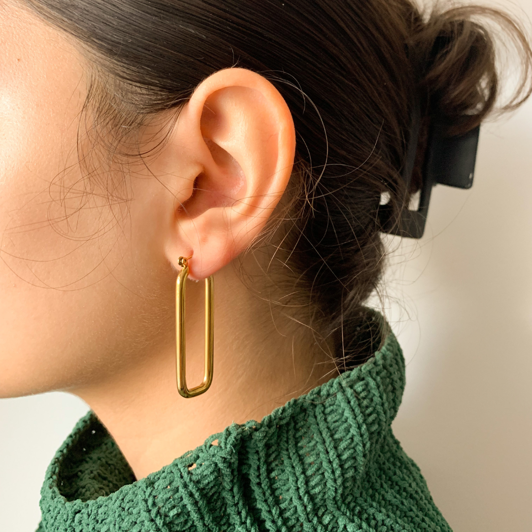 Simple modern earrings clearance